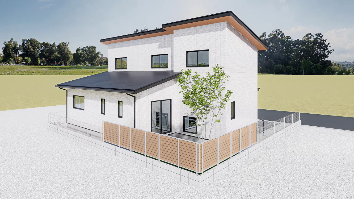 建売住宅 外観・生活シーンCG 制作画像 2