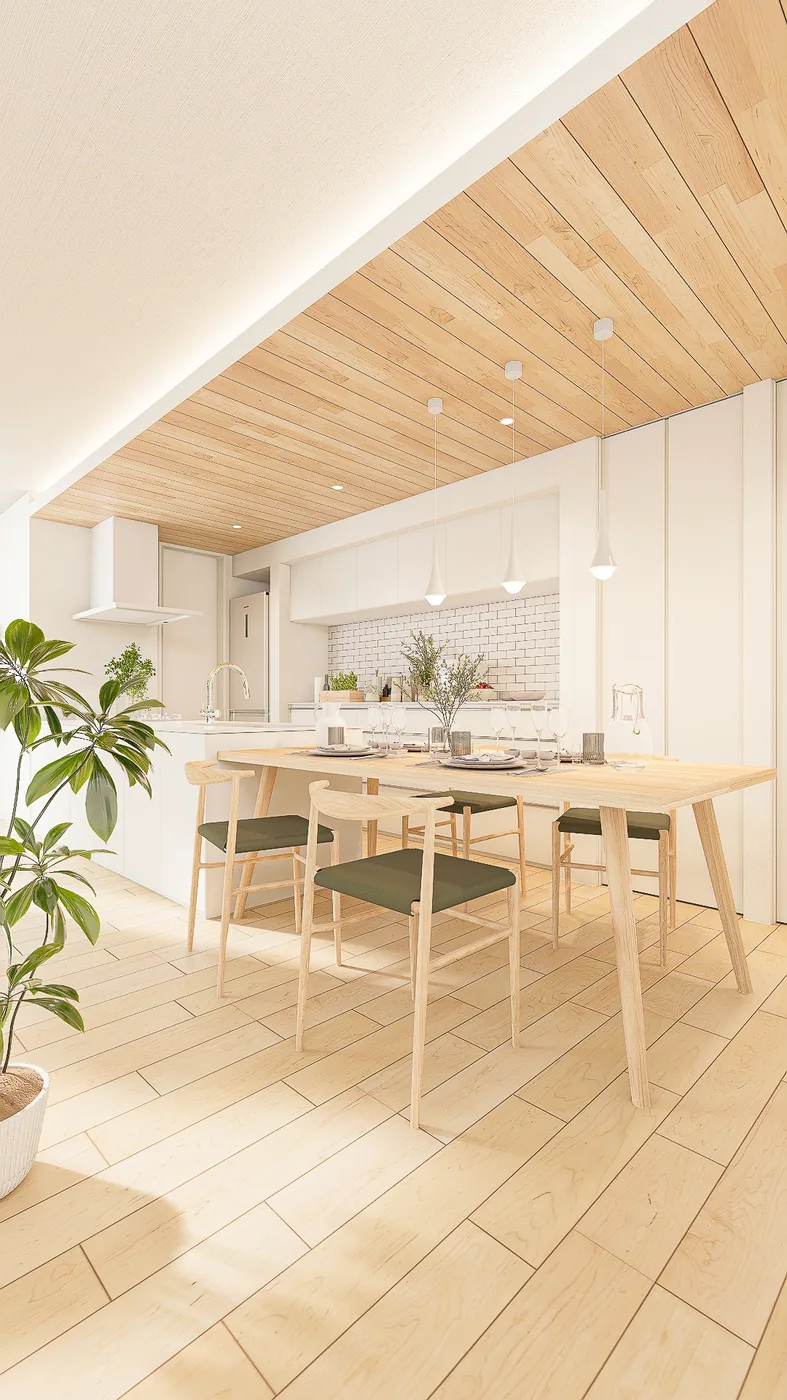 北欧ナチュラルの建築CG制作事例 5